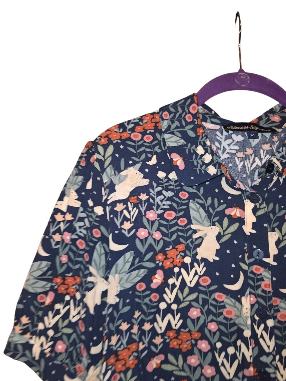 Princess Highway Midnight Rabbit Blouse - Picture 2 of 5